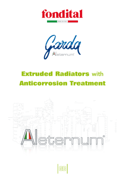 Extruded Radiators with Anticorrosion Treatment