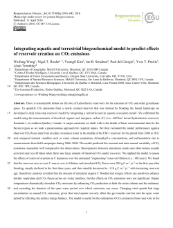 Integrating aquatic and terrestrial biogeochemical model to predict