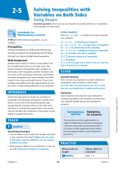 Solving Inequalities with Variables on Both Sides