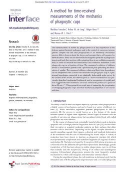 figure 1 - Journal of The Royal Society Interface