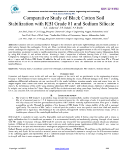 Comparative Study of Black Cotton Soil Stabilization with RBI Grade