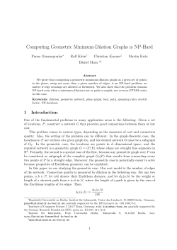 Computing Geometric Minimum-Dilation Graphs