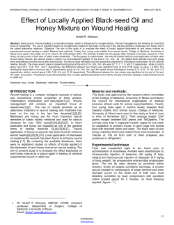 Effect of Locally Applied Black-seed Oil and Honey Mixture on