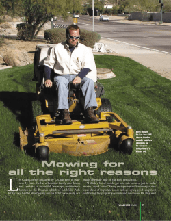 Les Coates, owner of Lawns by Les, has been in busi