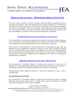 ACCRUAL BASIS OF ACCOUNTING