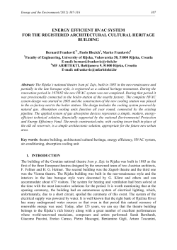 energy efficient hvac system for the registered architectural cultural