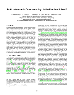 Truth Inference in Crowdsourcing: Is the Problem Solved?