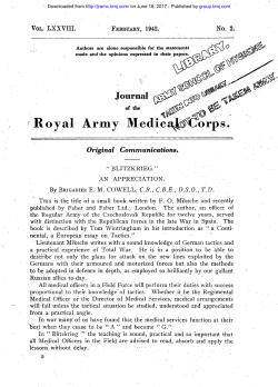 Army Medic~orps. - Journal of the Royal Army Medical Corps