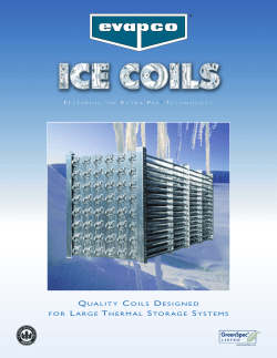 Ice Coils Catalog - EVAPCO EUROPE S.r.l.