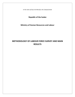 Methodology of Labour Force Survey and Main