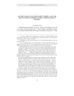 MURPHY v. IRS AND THE INCLUSION OF PERSONAL