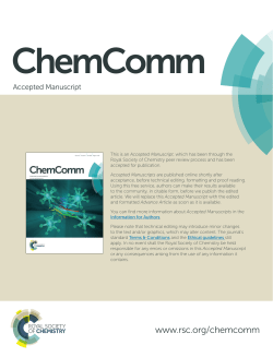 communication - RSC Publishing - The Royal Society of Chemistry