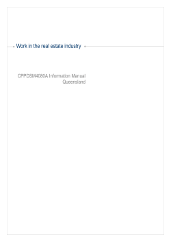 Work in the real estate industry