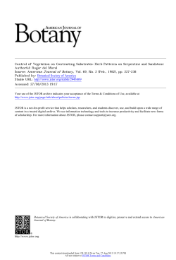 Control of Vegetation on Contrasting Substrates: Herb