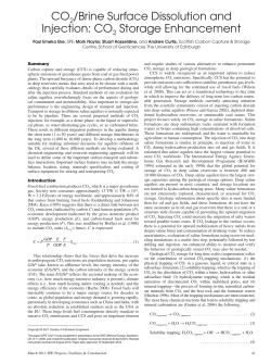 CO2/Brine Surface Dissolution and Injection