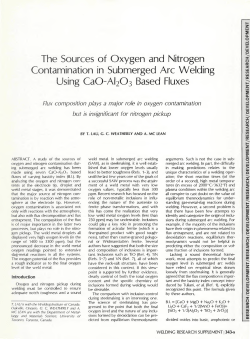 The Sources of Oxygen and Nitrogen Contamination in Submerged