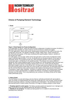Choice of Pumping Element Technology
