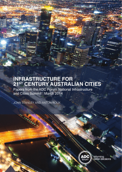 infrastructure for 21st century australian cities