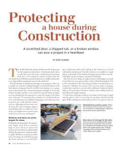 Protecting A House During Construction