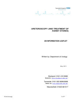 ureteroscopy (and treatment of kidney stones)