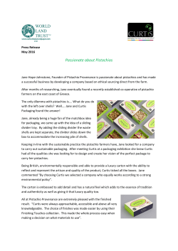 Passionate about Pistachios