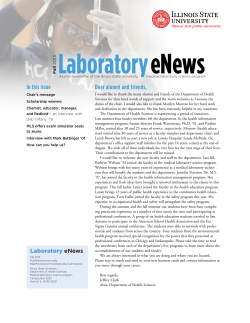 Dear alumni and friends - Health Sciences