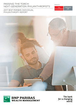 passing the torch: next-generation philanthropists