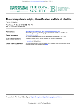The endosymbiotic origin, diversification and fate of