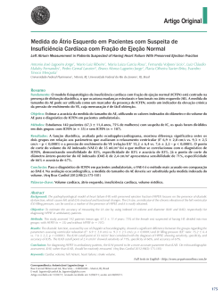 Medida do &Aacute;trio Esquerdo em Pacientes com Suspeita de