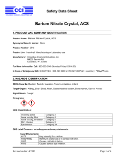 Barium Nitrate Crystal, ACS