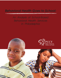 Behavioral Health Report.indd - Public Citizens For Children and