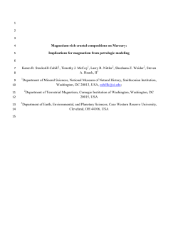 Magnesium-rich crustal compositions on Mercury