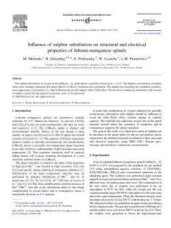 Influence of sulphur substitution on structural and electrical