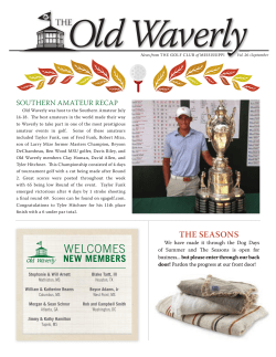 September 2015 - Old Waverly Golf Club