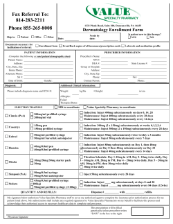 Dermatology Enrollment Form Now