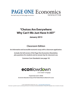 PAGE ONE Economics - Economic Research