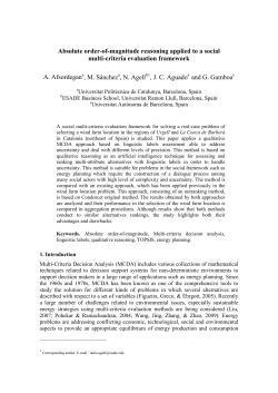 Absolute order-of-magnitude reasoning applied to a social multi