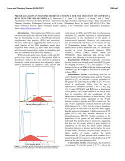 PRESOLAR GRAINS IN MICROMETEORITES: EVIDENCE FOR