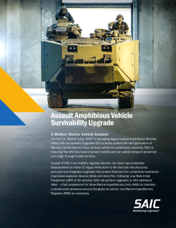 Assault Amphibious Vehicle Survivability Upgrade