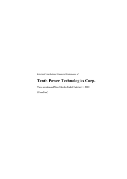 Tenth Power Technologies Corp.