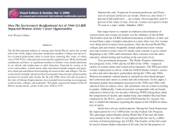 How The Servicemen`s Readjustment Act of 1944 (GI Bill) Impacted