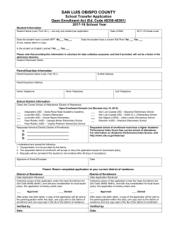 Open Enrollment Form 2017-18 - Lucia Mar Unified School District