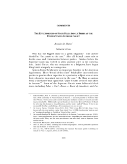 The Effectiveness of State-Filed Amicus Briefs at the United States