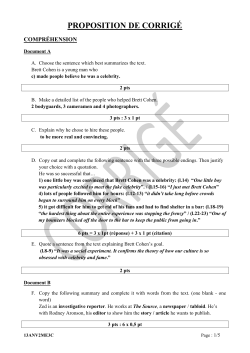 proposition de corrig&eacute;