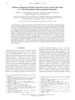 Hydrous Manganese Dioxide Nanowall Arrays Growth and Their Li