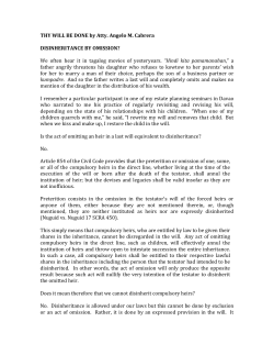 Disinheritance by Omission