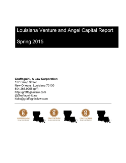 Louisiana Venture and Angel Capital Report