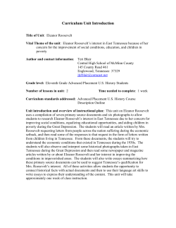 Eleanor Roosevelt - Teach Tennessee History