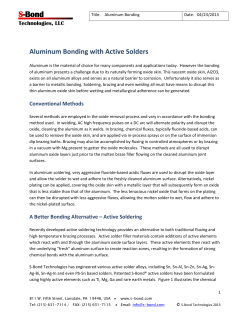 Aluminum Bonding - S
