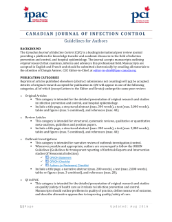CJIC Guidelines for Authors